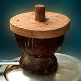 Sahya Dale Coconut Shell Puttu Maker/Chiratta Puttu Steamer - Made from Coconut Shells and Wood