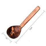 Sahya Dale Coconut Soup Spoon (Pack of 3) -Hand Made - Made from Coconut Shell and Coconut Wood
