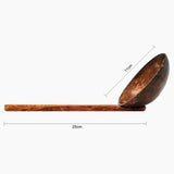 Sahya Dale Coconut Rice Serving Spoon/Ladle/Spatula - Hand Made - Made from Coconut Shell and Wood