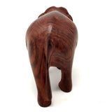 Sahya Dale Wooden Elephant Statue- Hand Made Rose Wood 9cm x 8cm (3inch)