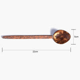 Sahya Dale Coconut Tea Spoon Medium (Pack of 3) - Hand Made - Made from Coconut Shell and Wood