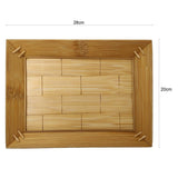 Sahya Dale Bamboo Serving Tray Rectangle(28cm x 20cm)- Tea- Coffee- Organic - Hand Made - Made from Bamboo