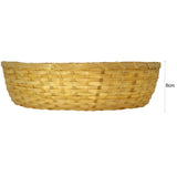Sahya Dale Bamboo Basket (24cm x 20cm Diameter)- Oval Shape- Multi Purpose- Chapati- Roti- Paratha - Organic - Hand Made - Made from Bamboo