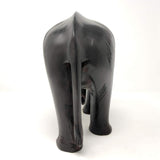Sahya Dale Wooden Elephant Statue- Hand Made - Made from Mahogany Wood 26cm x 20cm (8inch)
