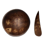 Sahya Dale Coconut Shell Ice Cream Cup/Bowl with Spoon - Natural - Organic - Hand Made