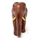 Sahya Dale Wooden Elephant Statue- Hand Made - Made from Rose Wood 21cm x 18cm (7inch)