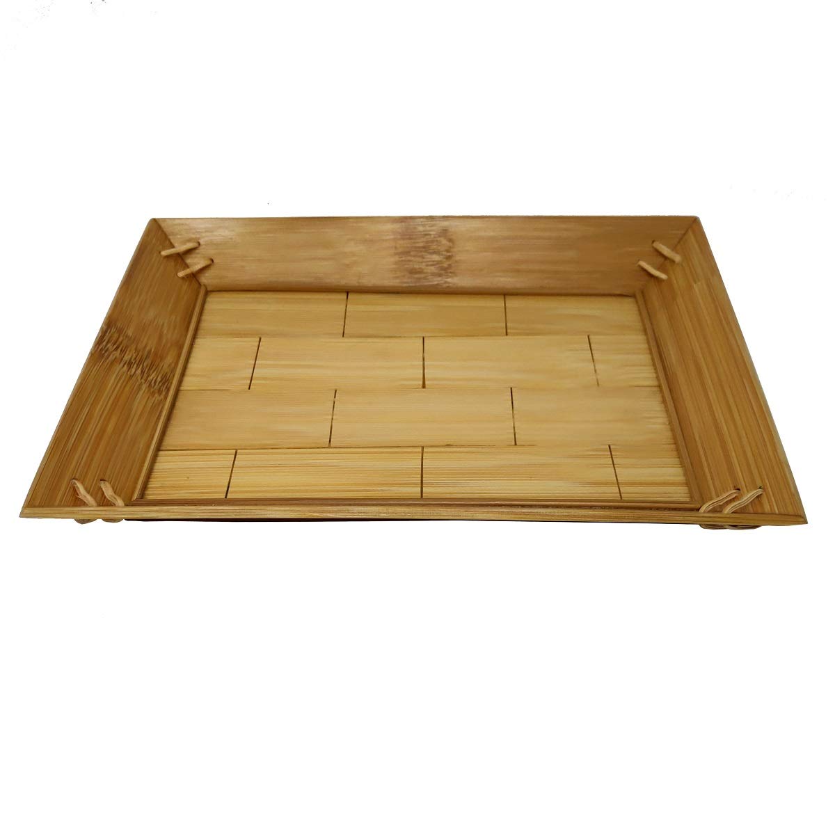Sahya Dale Bamboo Serving Tray Rectangle(28cm x 20cm)- Tea- Coffee- Organic Hand Made Made from Bamboo