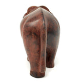 Sahya Dale Wooden Elephant Statue- Hand Made - Made from Rose Wood 21cm x 18cm (7inch)