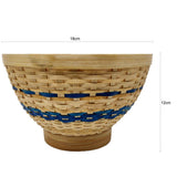 Sahya Dale Bamboo Basket (18cm Diameter) - Multipurpose - Vegetables- Fruits- Chapati - Hand Made