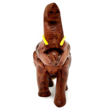 Sahya Dale Wooden Elephant Statue- Hand Made - Rose Wood 16cm x 20cm (8inch)