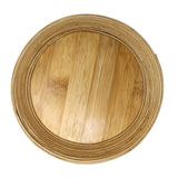 Sahya Dale Bamboo Serving Tray Round(25cm Diameter)- Tea- Coffee- Organic - Hand Made - Made from Bamboo
