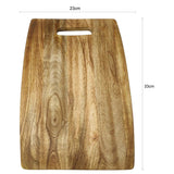 Sahya Dale Mango Wood Cutting Board with Handle 33cm x 23cm x 2cm- Best Kitchen Reversible Chopping Board for Meat Cheese and Vegetables