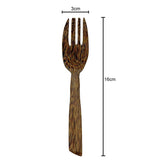 Sahya Dale Coconut Wood Ford (Pack of 3) - Natural - Organic - Hand Made