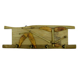 Sahya Dale Bamboo Hooks - Wall Mounted Bamboo Key Holders - Natural & Eco friendly Decorative Multipurpose Hanger