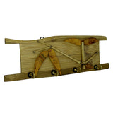 Sahya Dale Bamboo Hooks - Wall Mounted Bamboo Key Holders - Natural & Eco friendly Decorative Multipurpose Hanger