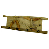 Sahya Dale Bamboo Hooks - Wall Mounted Bamboo Key Holders - Natural & Eco friendly Decorative Multipurpose Hanger