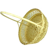 Sahya Dale Bamboo Basket with Handle- Round Shape- Multi Purpose - Hand Made