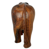Sahya Dale Wooden Elephant Statue- Hand Made- Rose Wood 27cm x 26cm (10inch)