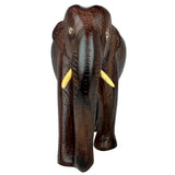 Sahya Dale Wooden Elephant Statue- Hand Made- Rose Wood 11cm x 10cm (4inch)