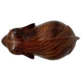 Sahya Dale Wooden Elephant Statue- Hand Made- Rose Wood 27cm x 26cm (10inch)