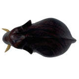 Sahya Dale Wooden Elephant Statue- Hand Made- Rose Wood 11cm x 10cm (4inch)