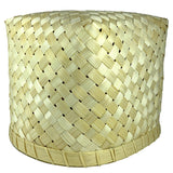 Sahya Dale Bamboo Basket (18cm x 15cm)- Four Corner Square Shape- Multi Purpose- Organic - Hand Made