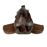 Sahya Dale Wooden Elephant Head Showpiece- Hand Made Rosewood 18cm x 21cm