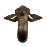 Sahya Dale Wooden Elephant Head Showpiece- Hand Made Rosewood 24 x 28cm