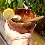 Sahya Dale Coconut Shell Bowl - Hand Made - Salad, Smoothie, Cereal, Ice Cream or Buddha Bowl