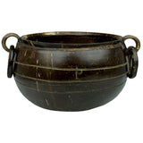 Sahya Dale Coconut Shell Uruli Bowl - Hand Made - Rice- Flower- Brown