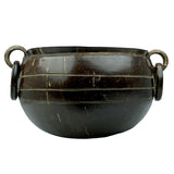 Sahya Dale Coconut Shell Uruli Bowl - Hand Made - Rice- Flower- Brown