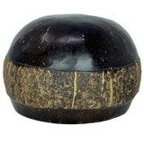 Sahya Dale Coconut Shell Bowl - Centre Matte and Sides Glossy Finish - Salad, Smoothie, Cereal and Ice Cream Bowl, Brown
