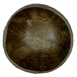Sahya Dale Coconut Shell Bowl - Top Matte and Bottom Glossy Finish- Salad, Smoothie, Cereal and Ice Cream Bowl