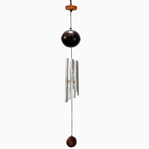 Sahya Dale Coconut Shell and Wood Wind Chime- Hand Made - Gift Item