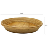Sahya Dale Bamboo Serving Tray Round(25cm Diameter)- Tea- Coffee- Organic - Hand Made - Made from Bamboo