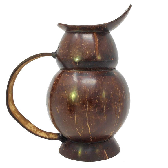 Sahya Dale Coconut Shell Jug - Natural - Hand Made - Tea, Coffee& Water