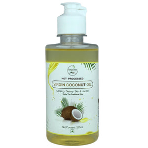 Sahya Dale Hot Processed Virgin Coconut Oil 250ml- (Urukku Velichenna)- 100% Natural and Pure for Hair, Skin & Cooking