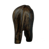 Sahya Dale Wooden Elephant Statue Small- Hand Made - 6cm x 5cm