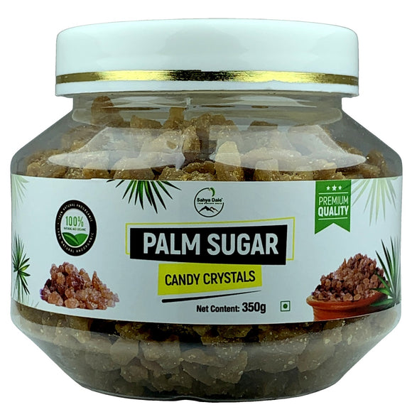Sahya Dale Palm Sugar Candy Crystals 350g- 100% Pure Premium Panam Kalkandam from The Western Ghats