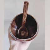 Sahya Dale Coconut Shell Bowl - Hand Made - Salad, Smoothie, Cereal, Ice Cream or Buddha Bowl