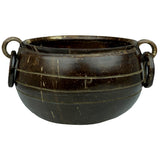Sahya Dale Coconut Shell Uruli Bowl - Hand Made - Rice- Flower- Brown