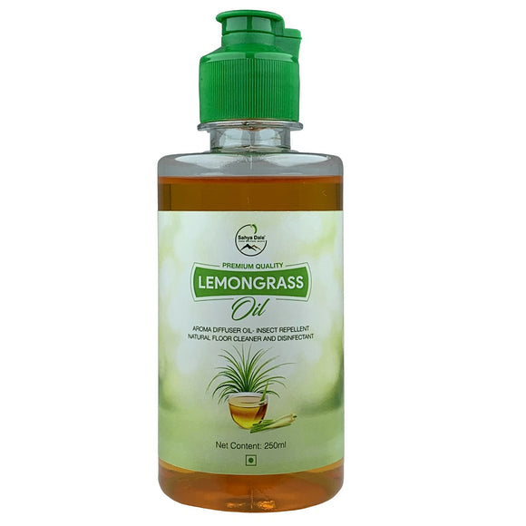 Sahya Dale Lemongrass Oil 250ml - Natural Floor Cleaner and Disinfectant - Insect Repellent- Aroma Diffuser